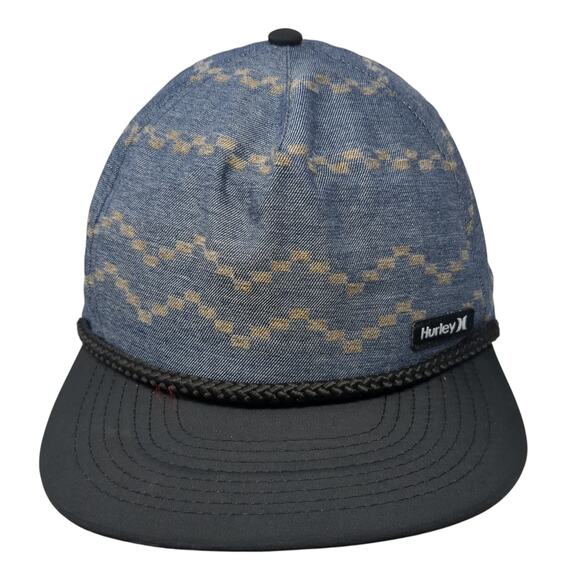 Hurley Snapback 5 Panel Cap Multicolor One Size Adjustable Lightweight Rope - Picture 1 of 9